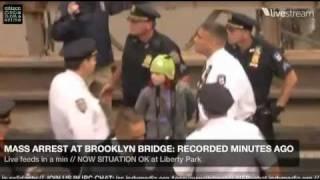 NYPD Arresting a Child At #OccupyWallStreet Brooklyn Bridge Protest?