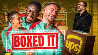 HILARIOUS Quiz Show Challenge! Mac Allister, Konate & Tsimikas Play BOXED IT! | Liverpool FC