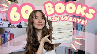 Reading 60 books in 60 days to tackle my physical TBR ️| spoiler free reading vlog! | ep. 8