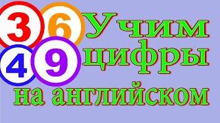 Учим цифры от 1 до 10 на английском языке. Learn numbers up to 10 for children 1 years|