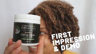 Chocolate Kinks & Kurls Cocoa Créme Clay Wash First Impression & Demo