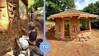 How To Make Clay Plaster | COB HOUSE Part 6