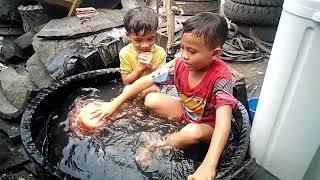 Mini swimming pool, from used tire