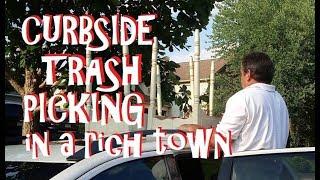 UNBELIEVABLE CURBSIDE TRASH PICKING IN A RICH NEIGHBORHOOD!