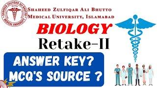 SZABMU Retake-II MDCAT 2024 Biology MCQ's Discussion | Answer Keys| MCQ's Source|#reconductmdcat2024