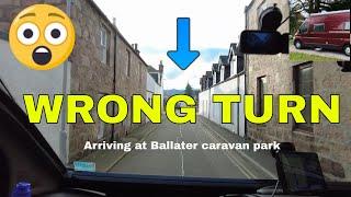 (how NOT to arrive) At Ballater Caravan Park | Ballater Village | #motorhome #scotland #vanlife