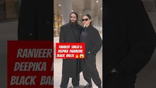 RANVEER SINGH & DEEPIKA PADUKONE IN BLACK BLACK POWER COUPLE | #shorts