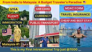 India to Malaysia Tour In Just ₹7000/- | In Peak Season December 2024 | Kolkata to Kuala Lumpur