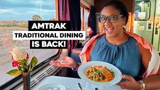 Amtrak Traditional Dining Car Has Returned