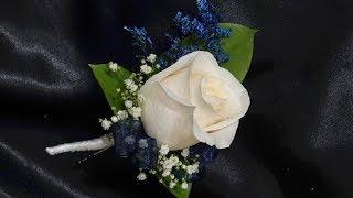 How to make a single rose boutonniere