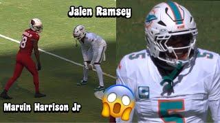 Marvin Harrison Jr Vs Jalen Ramsey  EXPOSED! Cardinals Vs Dolphins 2024 (WR Vs CB)