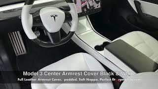 TESLA Model 3 Armrest Cover - Full Leather