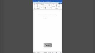 The trick of creating a table in MS Word