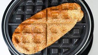 아웃백빵(부쉬맨 브레드) 와플기계 넣기 | outback Bushman Bread in waffle maker