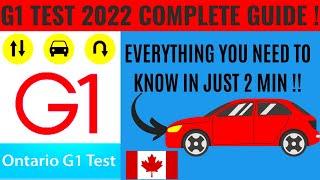 G1 License Test Ontario 2022 | Complete G1 Test Process | G1 Test Requirements 2022