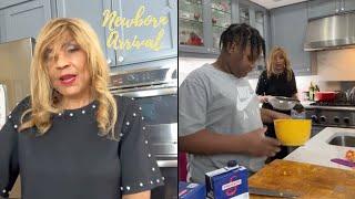 Tamar Braxton's Son Logan Believes He's Smarter Than Grandma Evelyn While Cooking! ‍