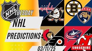 NHL Picks & Predictions Today 3/11/25 | NHL Picks Today 3/11/25 | Best NHL Bets