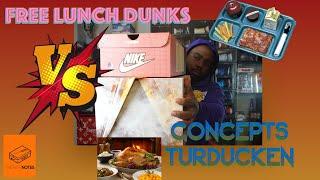CONCEPTS TURDUCKEN VS SOCIAL STATUS FREE LUNCH SNEAKER BATTLE