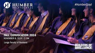 #HumberGrad Fall 2024 | Ceremony 5 of 5 | November 8 at 3 p.m.