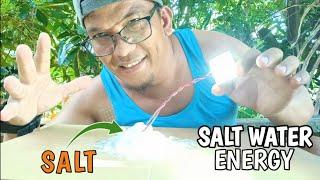 DIY SALT WATER LAMP NO BATTERY NO SOLAR NO CHARGING