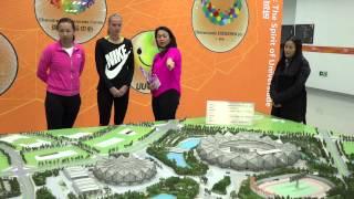 Shenzhen Open 2015 - Kvitova & Peng Visited Center Stadium of Universiade