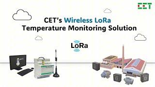 CET's Wireless LoRa Temperature Monitoring Solution - PMC-1302-3, PMC-2601, PMC-2603