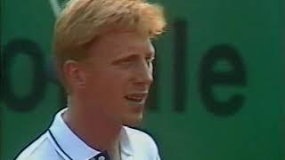 Roland Garros 1989 SF Edberg vs Becker (1/2)