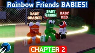 BABY RED, BABY ORANGE, and BABY GREEN Play Rainbow Friends! (RF Chapter 2)