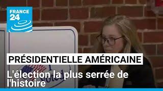 Présidentielle américaine : l'élection la plus serrée de l'histoire • FRANCE 24