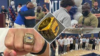 Dwyer baseball team receives state championship rings