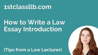 How to Write a Law Essay Introduction