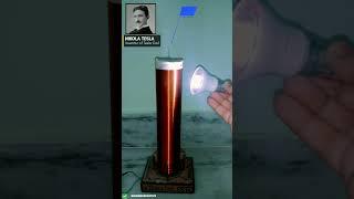 Nikola Tesla's Invention Wireless Power Transfer Tesla Coil Experiment