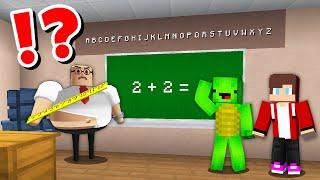 JJ and Mikey in ROBLOX SCARY SCHOOL CHALLENGE in Minecraft / Maizen Minecraft