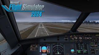 MSFS 2024 - 7900 X3D - INSANE CLOUDY CROSSWIND LANDING - MSFS ULTRA REALISM