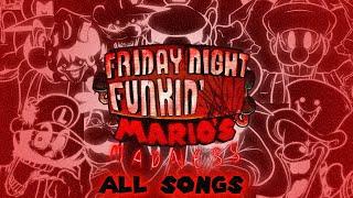 Friday Night Funkin' Vs Mario's Madness V2 All Songs