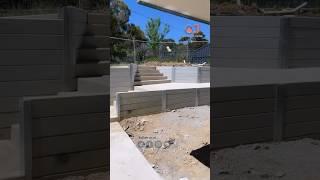 transformation of a retaining wall project! The ending is a must-watch - you'll be left in awe #diy