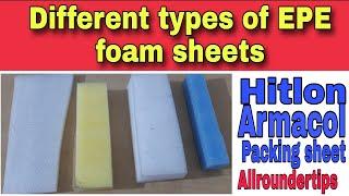 Different types of EPE foam sheets use at home furniture