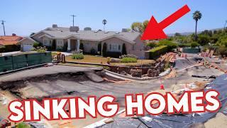 Palos Verdes Portuguese Bend Landslide! | Sinking Neighborhood EVACUATED!