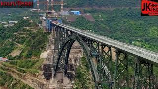 #proudmomentforindia World's Highest Railway Bridge deck launching Completed  Modi dream project