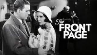 The Front Page (1931) Comedy Full Movie Pat O'Brien