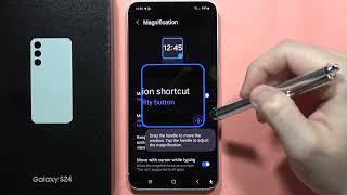 SAMSUNG Galaxy S24/S24+ Enable Magnification Feature #howtodevices