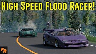 Racing The Flood At Scary Speeds On BeamNG Drive!