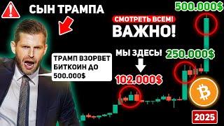 ️ ИНСАЙД ОТ СЫНА ТРАМПА: НА РЫНОК СКОРО ВОЛЬЮТСЯ ТРИЛЛИОНЫ ДОЛЛАРОВ ПОКА ВЫ ПРОДАЁТЕ Крипто Биткоин