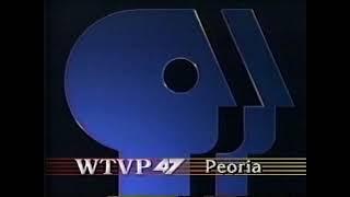 WTVP 47 (Peoria PBS) sign off 1991