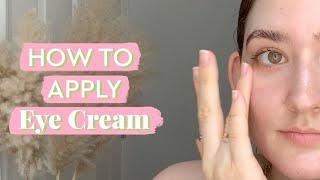 How to Apply Eye Cream | Glow Recipe