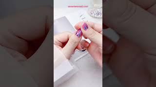  Watch how to get DIY nail art in seconds! #nails #nailart