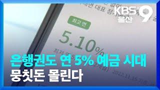 은행권도 연 5% 예금 시대…뭉칫돈 몰린다 / KBS  2022.11.15.