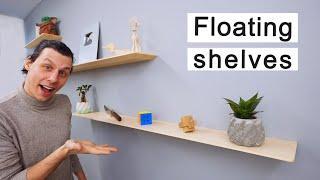 How To Make Super Strong and Thin Floating Shelves