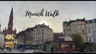 Munich Morning Walk - Discover the Beauty of Wiener Platz - 4K HDR