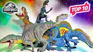 TOP 10 Jurassic World Toy T-Rex, Indominus Rex, Giganotosaurus, Indoraptor, and Spinosaurus!